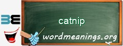 WordMeaning blackboard for catnip